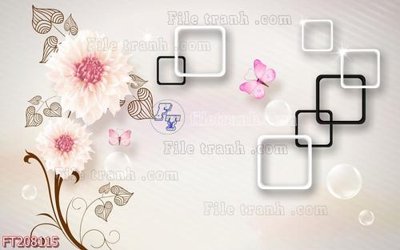 File gốc File in tranh tường 3D FT208115 (phong cách) tối giản