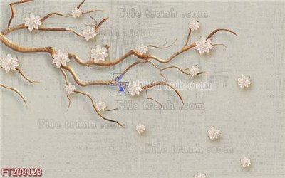 File tranh gốc File in tranh tường 3D FT208123 (bản quyền) độc đáo