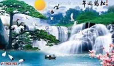 File gốc File in tranh tường 3D FT208148 (dành cho trang trí nội thất)