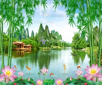 Tải file gốc File in tranh tường 3D FT208177 (in khổ lớn) không vỡ