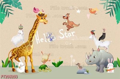 Download file ảnh gốc File in tranh tường 3D FT208203 để in ấn