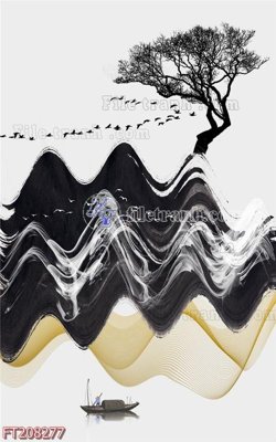 File tranh gốc File in tranh tường 3D FT208277 (bản quyền) file PSD