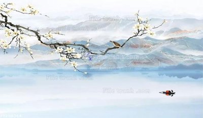 File tranh gốc in trần nhà File in tranh tường 3D FT208364 3D