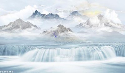 File in trần File in tranh tường 3D FT208365 (file gốc) xuyên sáng