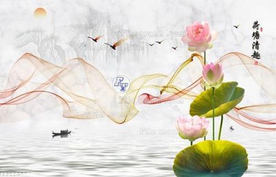 Tải file gốc File in tranh tường 3D FT208390 dùng cho in ấn