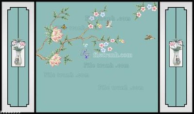 File tranh PSD File in tranh tường 3D FT208399 chất lượng cao