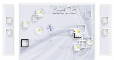 File tranh File in tranh tường 3D FT208463 (gốc) phong cách tối giản