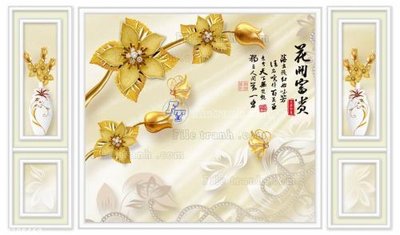 File in trần File in tranh tường 3D FT208469 (file gốc) phong thủy