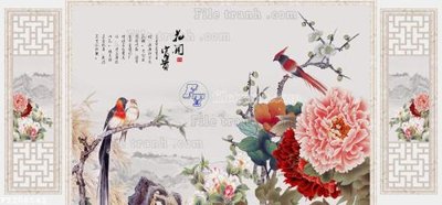 File gốc File in tranh tường 3D FT208542 (in tráng gương) nghệ thuật