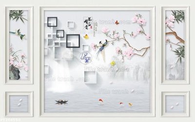 File gốc File in tranh tường 3D FT208550 (chuẩn CMYK) cho nhà in