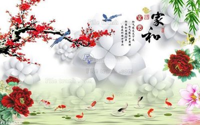 File PSD File in tranh tường 3D FT208556 (gốc) tách lớp chi tiết