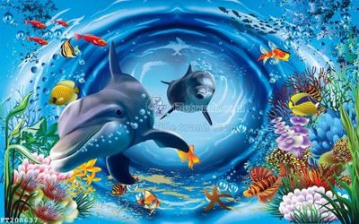 File in lụa File in tranh tường 3D FT208637 (chất lượng cao) File in tranh tường 3D FT208637