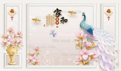 File gốc in mica File in tranh tường 3D FT208720 chất lượng