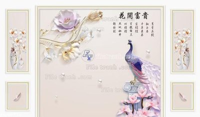 File in ấn File in tranh tường 3D FT208721 chuyên nghiệp