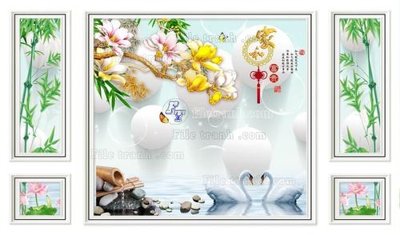 Tải file File in tranh tường 3D FT208726 (PSD) cho in ấn quảng cáo