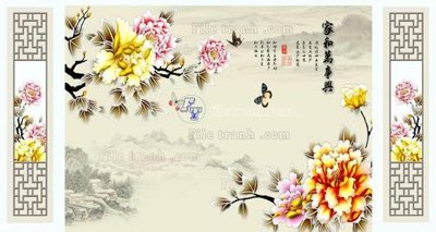 File gốc File in tranh tường 3D FT208735 (phong cách) tối giản