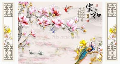 File gốc File in tranh tường 3D FT208736 (vector) cho in ấn