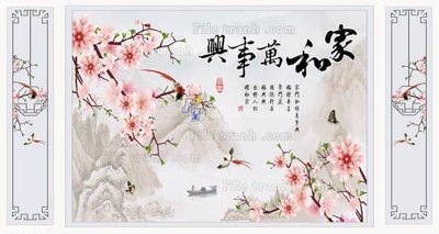 File PSD File in tranh tường 3D FT208746 (gốc) cho in quảng cáo