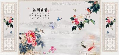 Ảnh gốc File in tranh tường 3D FT208752 (siêu chi tiết) để in ấn