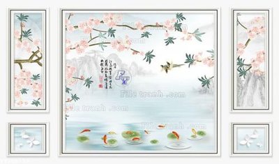 Ảnh gốc File in tranh tường 3D FT208758 (độ nét cao) in mica