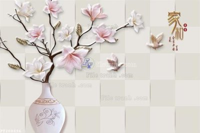 File tranh gốc File in tranh tường 3D FT208896 (bản quyền) Filetranh.com