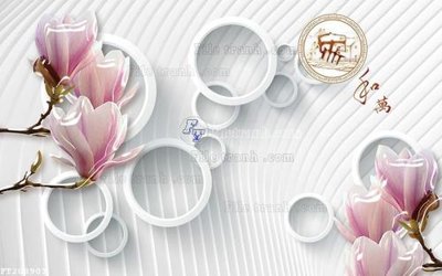 Tải file File in tranh tường 3D FT208903 (gốc) chủ đề hoa sen