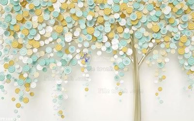 Tải file gốc File in tranh tường 3D FT208919 (để in lụa)