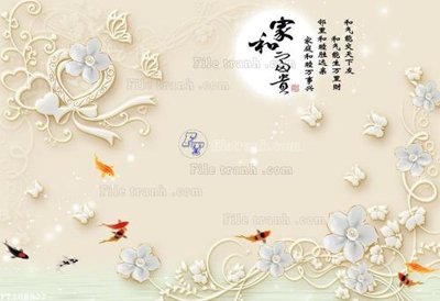 File gốc File in tranh tường 3D FT208922 (in tráng gương) nghệ thuật