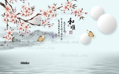 Tải file File in tranh tường 3D FT208926 (gốc) chủ đề hoa sen