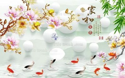 File ảnh File in tranh tường 3D FT208930 (gốc) trang trí khách sạn