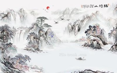 File gốc File in tranh tường 3D FT209031 (chuẩn CMYK) cho nhà in