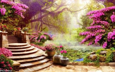 File gốc File in tranh tường 3D FT209043 (ảnh chi tiết) để in lụa