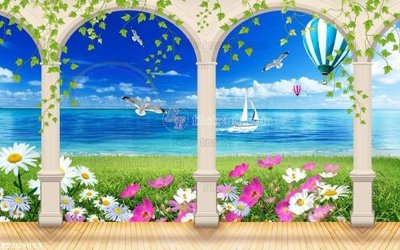 File ảnh File in tranh tường 3D FT209053 (gốc) in backdrop sự kiện