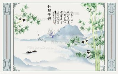 Tải file gốc File in tranh tường 3D FT209093 (để in lụa)