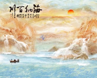 File ảnh File in tranh tường 3D FT209346 (gốc) trang trí khách sạn