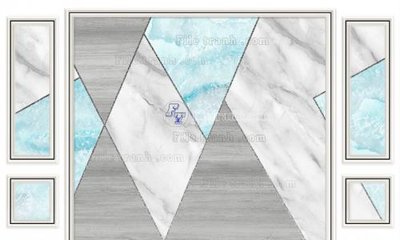 File gốc File in tranh tường 3D FT209360 (in lụa) hoa văn cổ điển