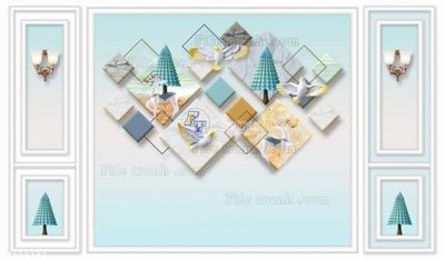 Tải file gốc File in tranh tường 3D FT209382 (bản PSD) gốc