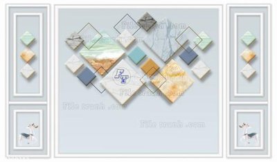 File gốc File in tranh tường 3D FT209383 (phiên bản chuẩn) để in ấn