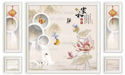 File gốc in mica File in tranh tường 3D FT209420 chất lượng