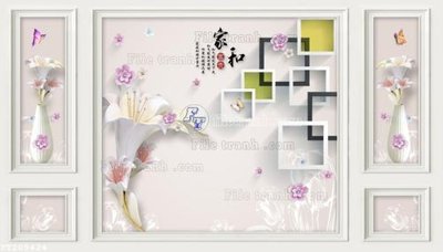File tranh gốc File in tranh tường 3D FT209424 (sắc nét từng chi tiết)