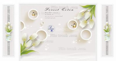 File PSD File in tranh tường 3D FT209437 (gốc) nhiều lớp (multi-layer)