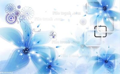 File gốc File in tranh tường 3D FT209452 (in lụa) hoa văn cổ điển