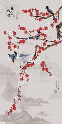 File gốc File in tranh tường 3D FT209605 (bản quyền) cho in ấn