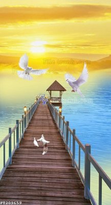 File gốc File in tranh tường 3D FT209659 (in ấn) không giới hạn