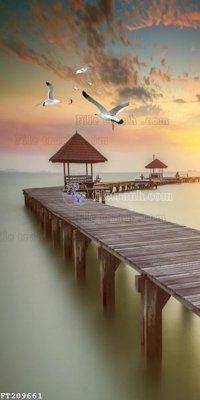 File tranh in tráng gương File in tranh tường 3D FT209661 (siêu nét)