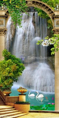 File gốc File in tranh tường 3D FT209673 (bản quyền) cho in ấn