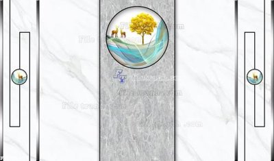 Ảnh gốc file in lụa File in tranh tường 3D FT209675 chi tiết