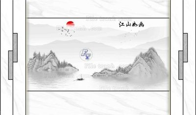 Download file gốc File in tranh tường 3D FT209725 (in lụa) tranh 3D