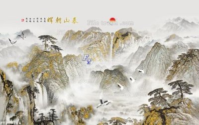 File in trần File in tranh tường 3D FT209764 (file gốc) phong thủy