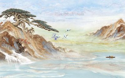 File tranh gốc File in tranh tường 3D FT209766 (bản quyền) file PSD